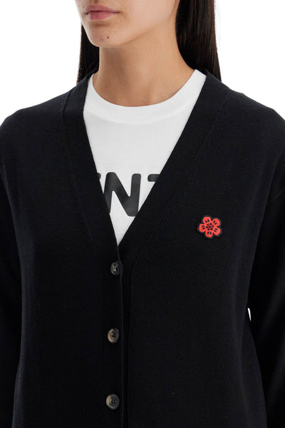 lightweight wool cardigan FE62CA4753LB BLACK