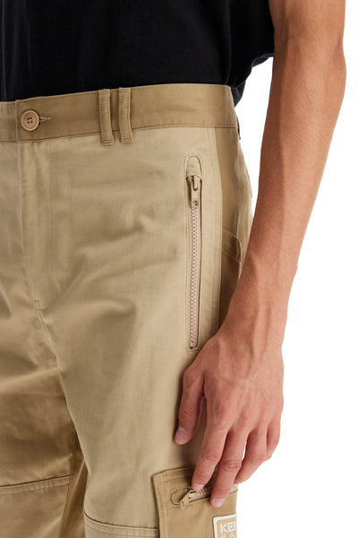 cotton cargo pants for men FE65PA1129CA BEIGE