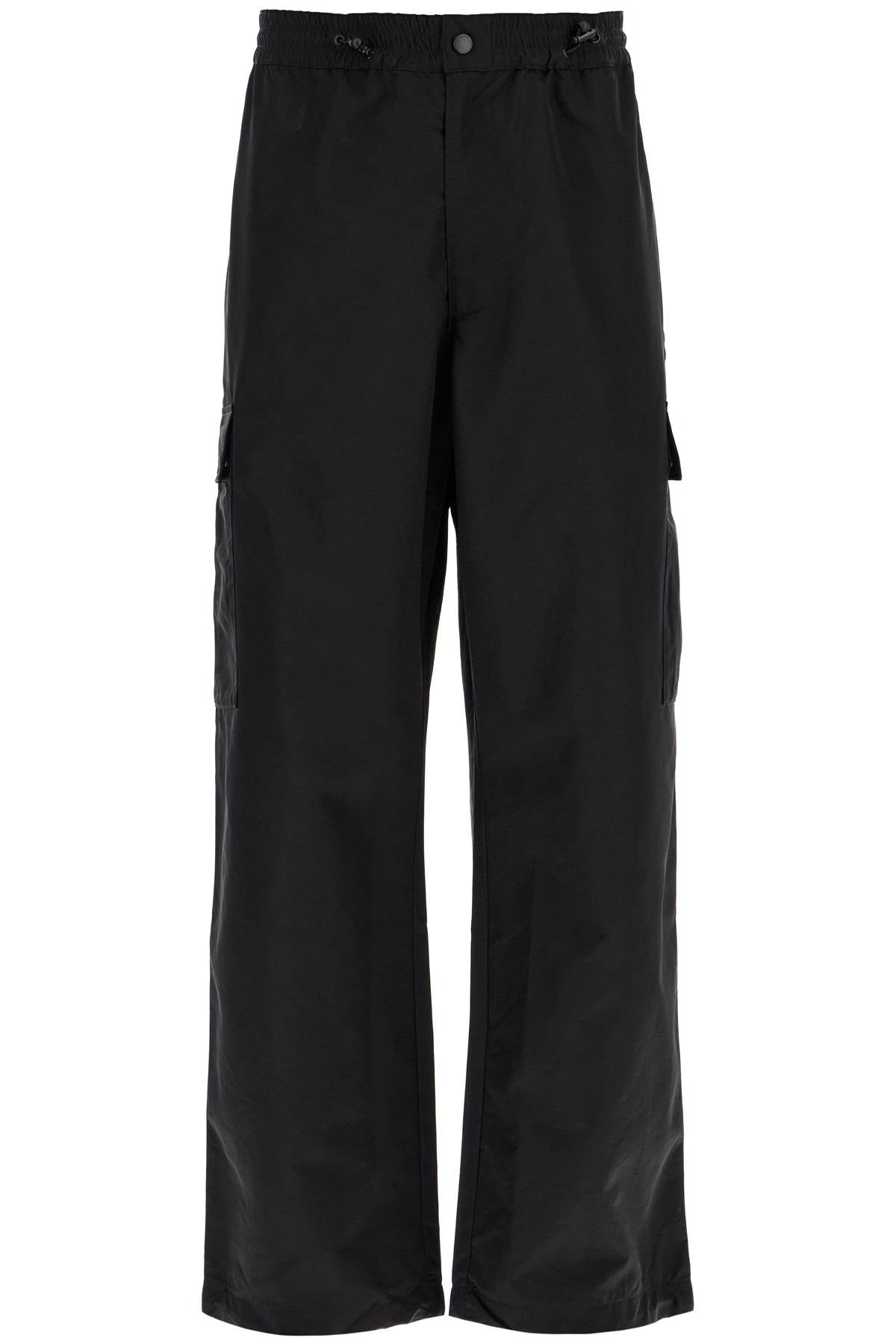 nylon cargo pants for men FE65PA5139CE BLACK