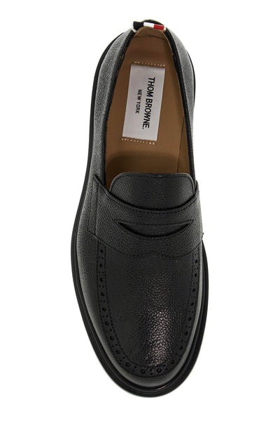 "jam leather loafers with FFF002C 00198 BLACK