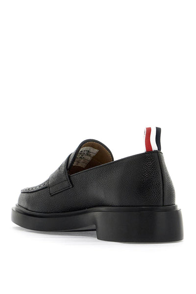 "jam leather loafers with FFF002C 00198 BLACK