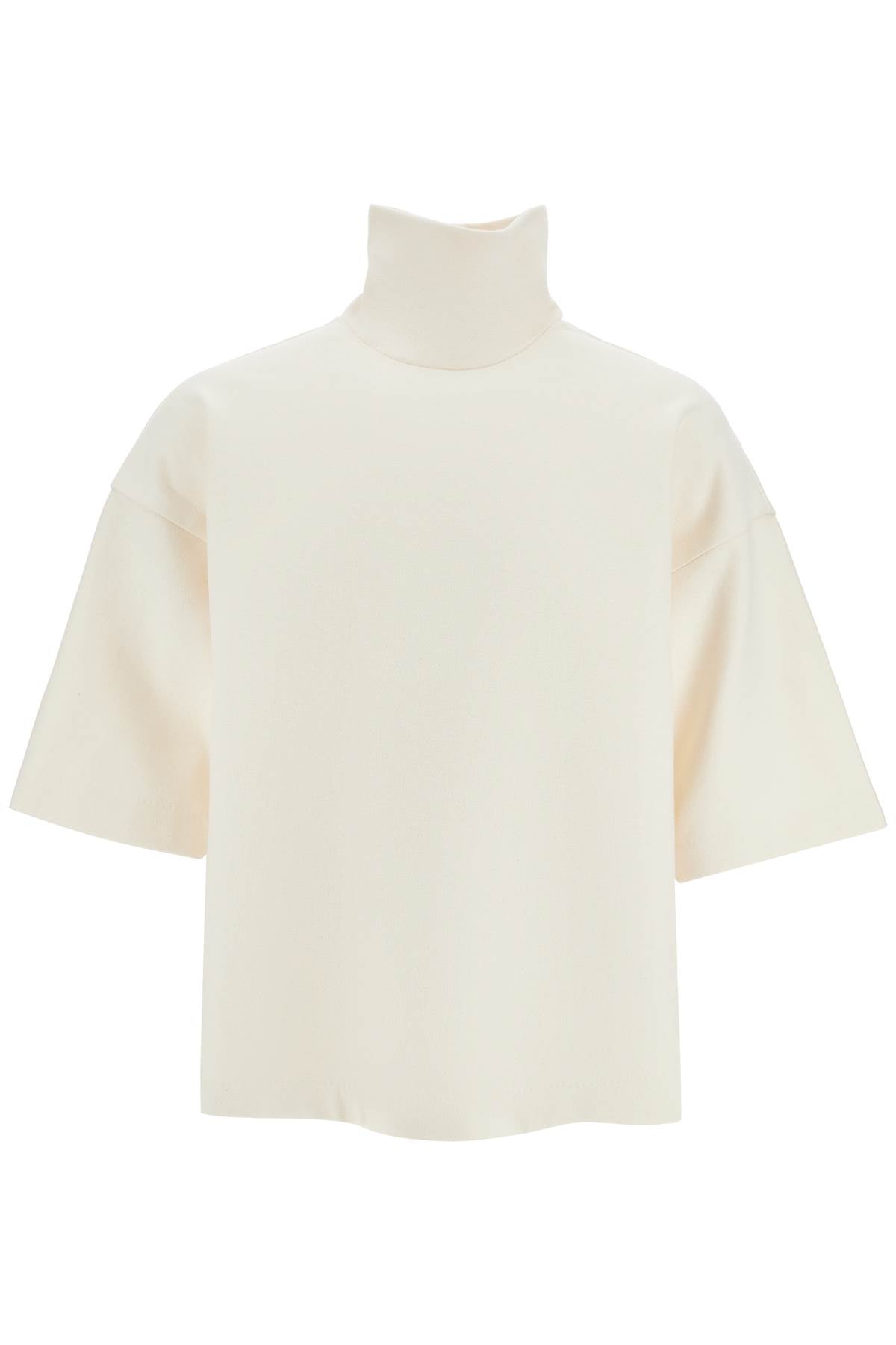 "oversized high-neck t FG24FW50 10143CWT CREAM