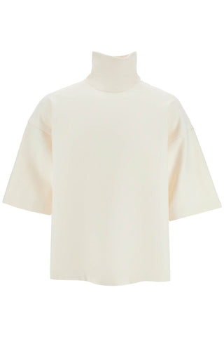 "oversized high-neck t FG24FW50 10143CWT CREAM