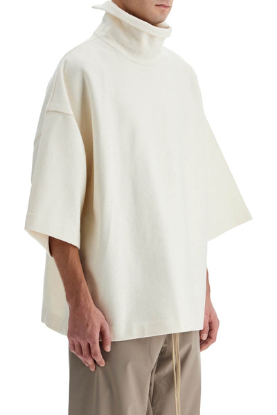 "oversized high-neck t FG24FW50 10143CWT CREAM