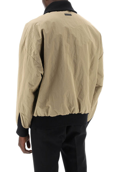 "half-zip track jacket with FG830 210WRP DUNE