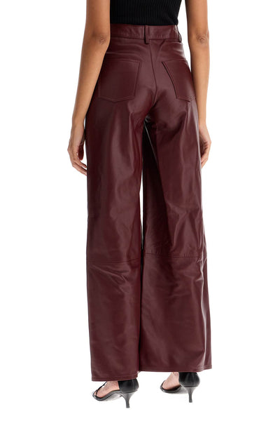 nappa leather figari pants FIGARI BURGUNDY