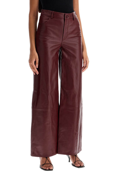 nappa leather figari pants FIGARI BURGUNDY