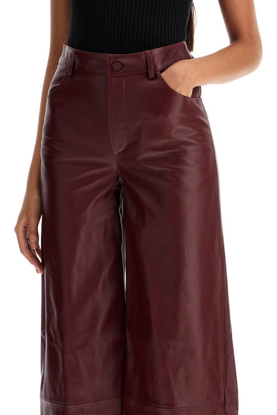 nappa leather figari pants FIGARI BURGUNDY