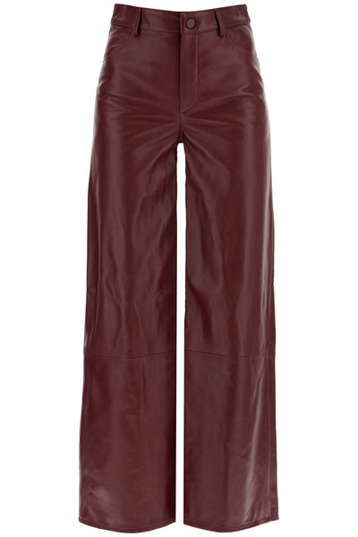 nappa leather figari pants FIGARI BURGUNDY