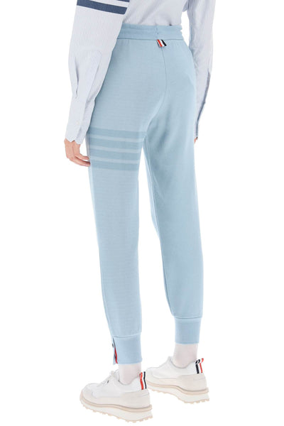 4-bar joggers in cotton knit FJQ109AJ0051 LIGHT BLUE