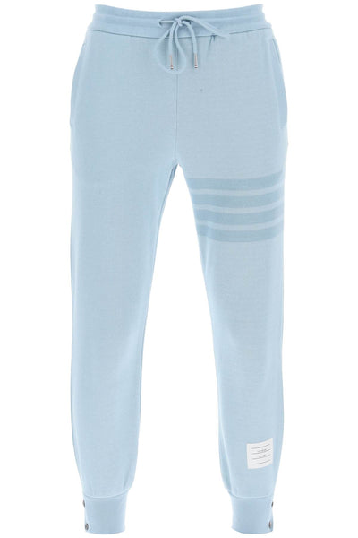 4-bar joggers in cotton knit FJQ109AJ0051 LIGHT BLUE