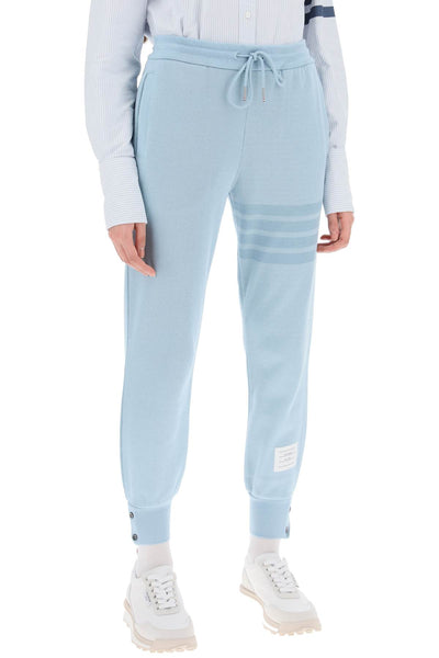 4-bar joggers in cotton knit FJQ109AJ0051 LIGHT BLUE