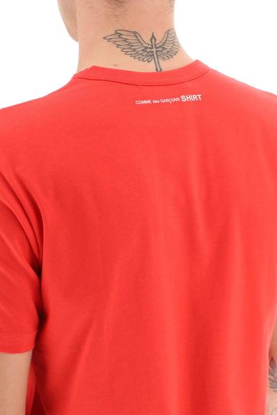 cotton crewneck t-shirt FN T005 W24 RED