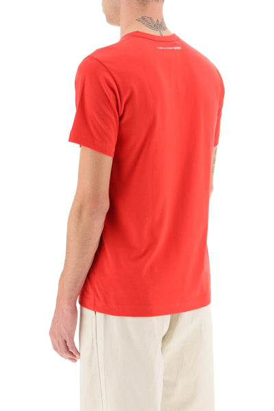 cotton crewneck t-shirt FN T005 W24 RED