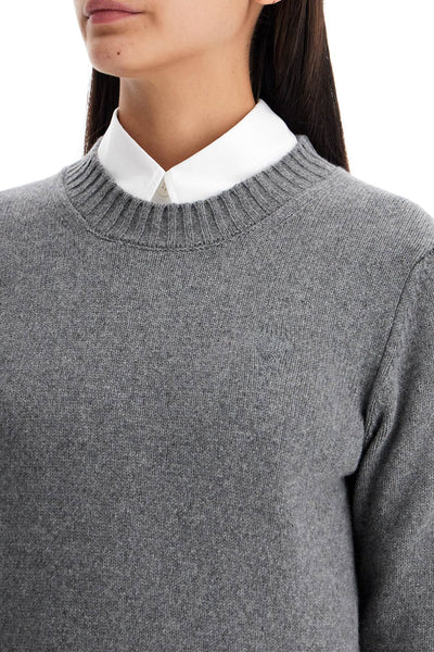 "cashmere and wool pullover FKS057 005 GRIS CLAIR