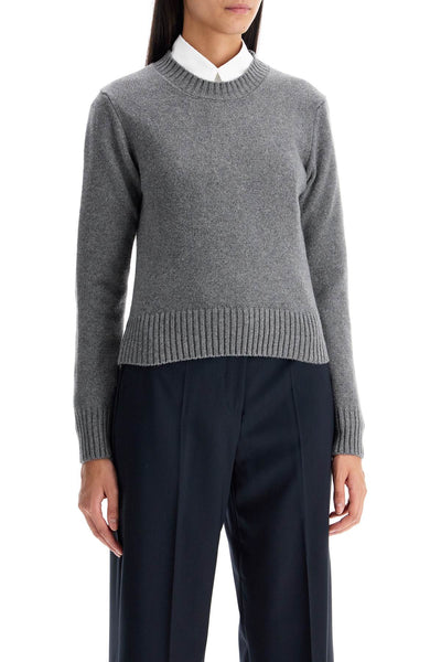 "cashmere and wool pullover FKS057 005 GRIS CLAIR