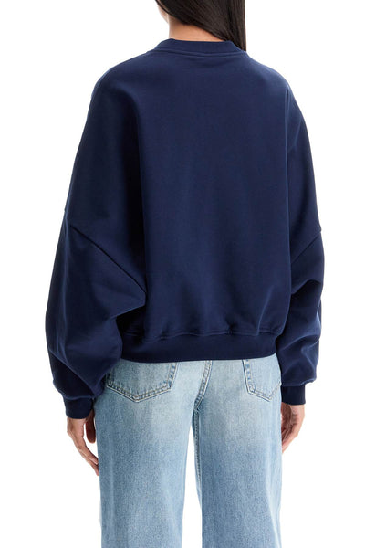 crewneck sweatshirt with logo FLJE0185P2 USCU88 BLUE KYANITE