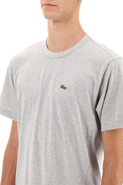 x lacoste asymmetrical t-shirt FL T014 W23 TOP GREY