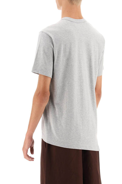 x lacoste asymmetrical t-shirt FL T014 W23 TOP GREY
