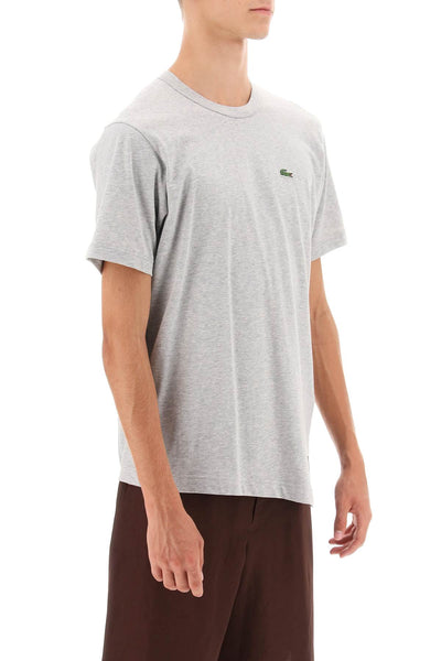 x lacoste asymmetrical t-shirt FL T014 W23 TOP GREY