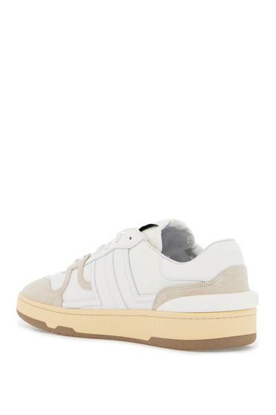 "mesh and leather clay sneakers with FM SKDK00 NASH A20 BLANC