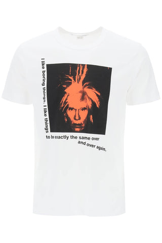 andy warhol printed t-shirt FM T006 S24 WHITE