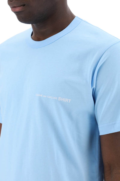 logo print t-shirt FM T025 S24 BLUE