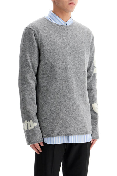 wool jacquard pul FN N006 W24 GREY