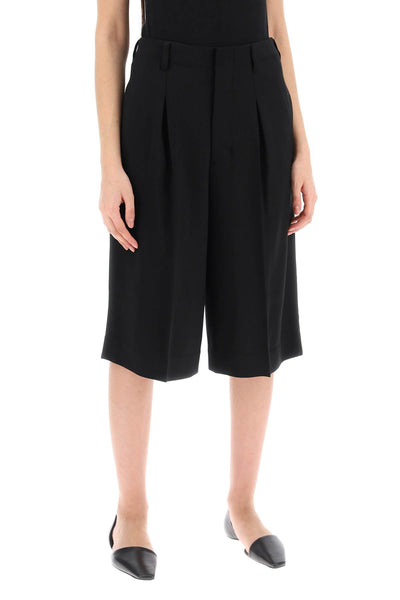 gabardine bermuda shorts FSO305 VI0007 NOIR