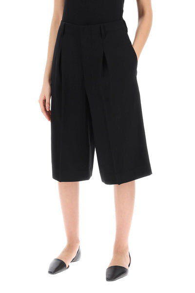 gabardine bermuda shorts FSO305 VI0007 NOIR