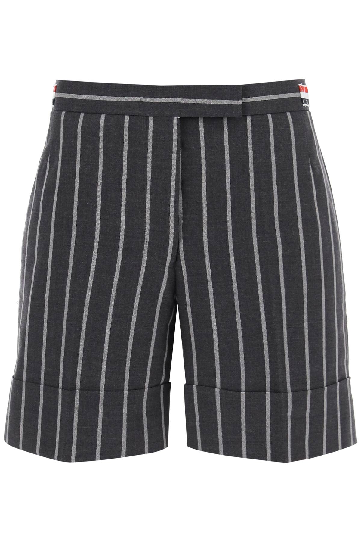 striped tailoring shorts FTC451AF0518 DARK GREY