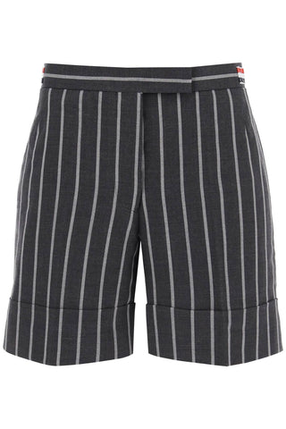 striped tailoring shorts FTC451AF0518 DARK GREY