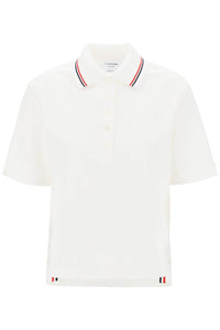 seersucker polo shirt FTU419A00572 WHITE