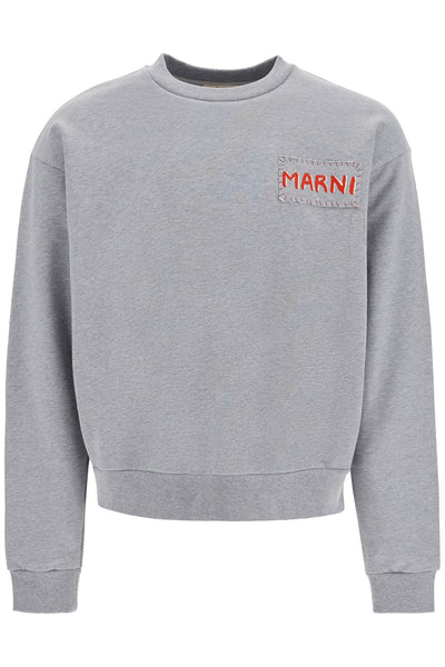 sweatshirt with logo FUMU0074X1 UTC397 SODIUM