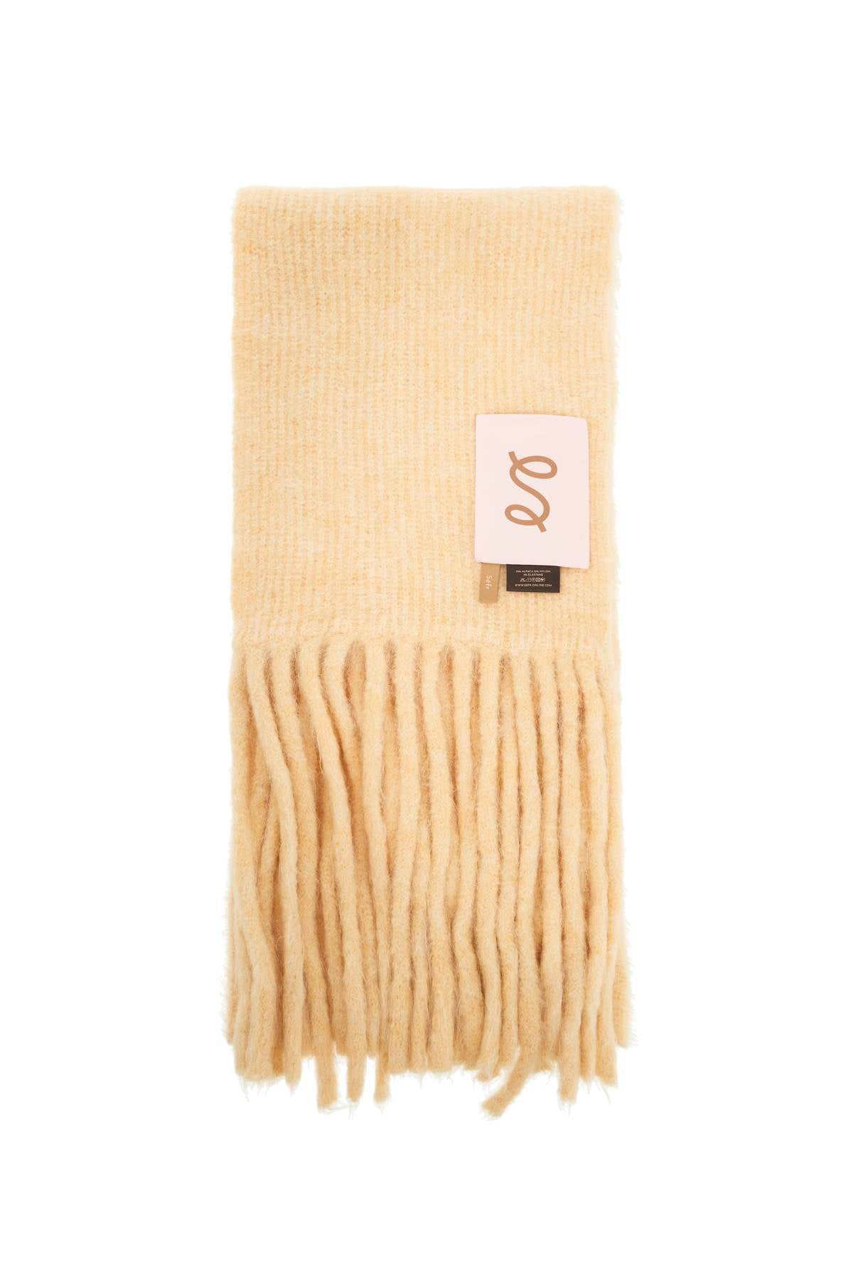 fuzzy scarf FW24FUZZYSCARF PALE YELLOW