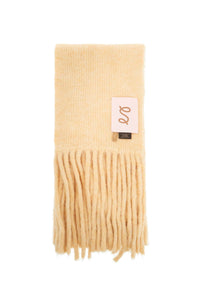 fuzzy scarf FW24FUZZYSCARF PALE YELLOW