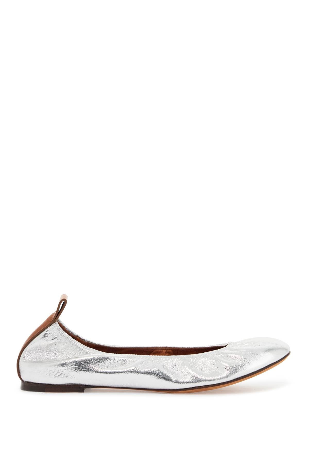 LANVIN laminate ballet FW BAMB02 META P24 ARGENT | Italystation.com - Shop Now at italystation.com