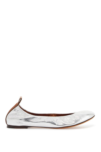 LANVIN laminate ballet FW BAMB02 META P24 ARGENT | Italystation.com - Shop Now at italystation.com