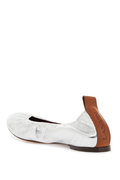 LANVIN laminate ballet FW BAMB02 META P24 ARGENT | Italystation.com - Shop Now at italystation.com