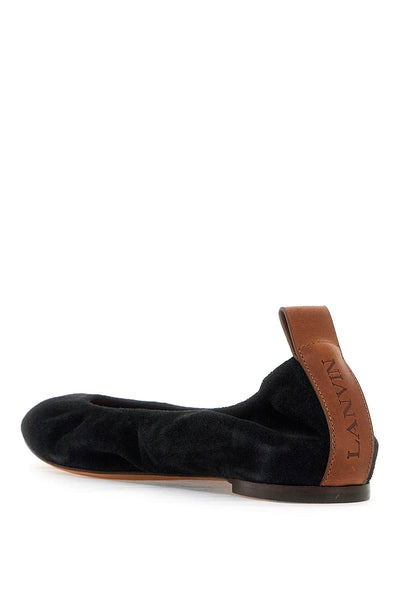 suede ballet flats for FW BAMB02 VESU A24 NOIR