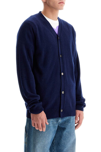 wool cardigan with buttons FZ N105 PER NAVY