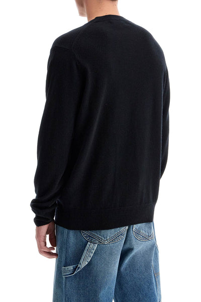 wool crewneck pullover FZ N108 PER BLACK