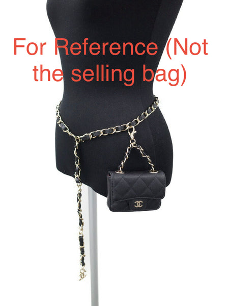 Chanel AP2305 B07199 Classic Chevron Belt Bag Black / 94305 Calfskin Shoulder Bags Shw