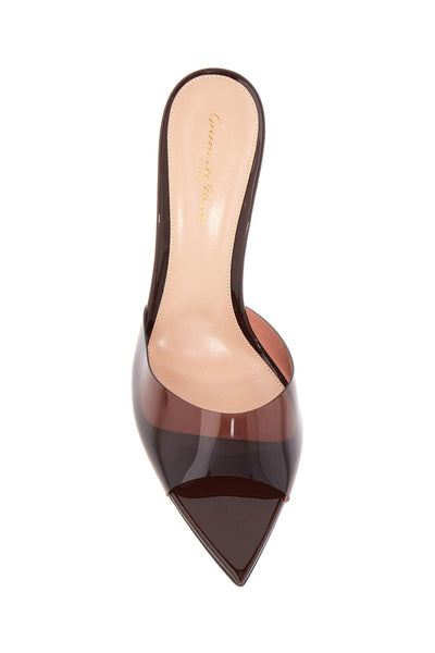 brown glossy tpu sandals with stiletto heel G15120 55RIC GSV BROWN+BROWN