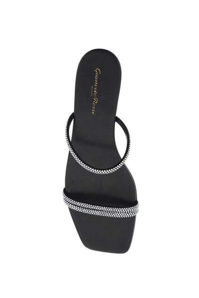 Gianvito rossi cannes slides G16120 05CUO XCN BLACK BLACK CRYSTAL