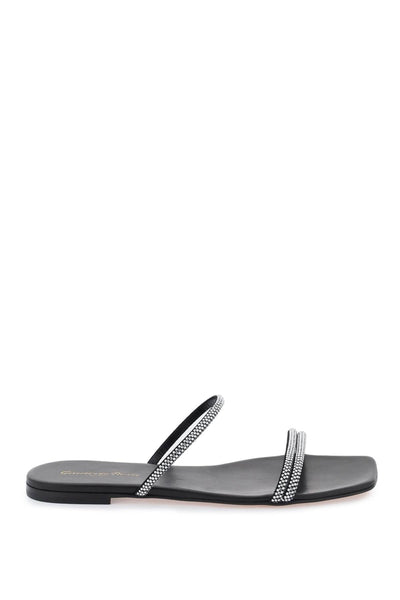 Gianvito rossi cannes slides G16120 05CUO XCN BLACK BLACK CRYSTAL