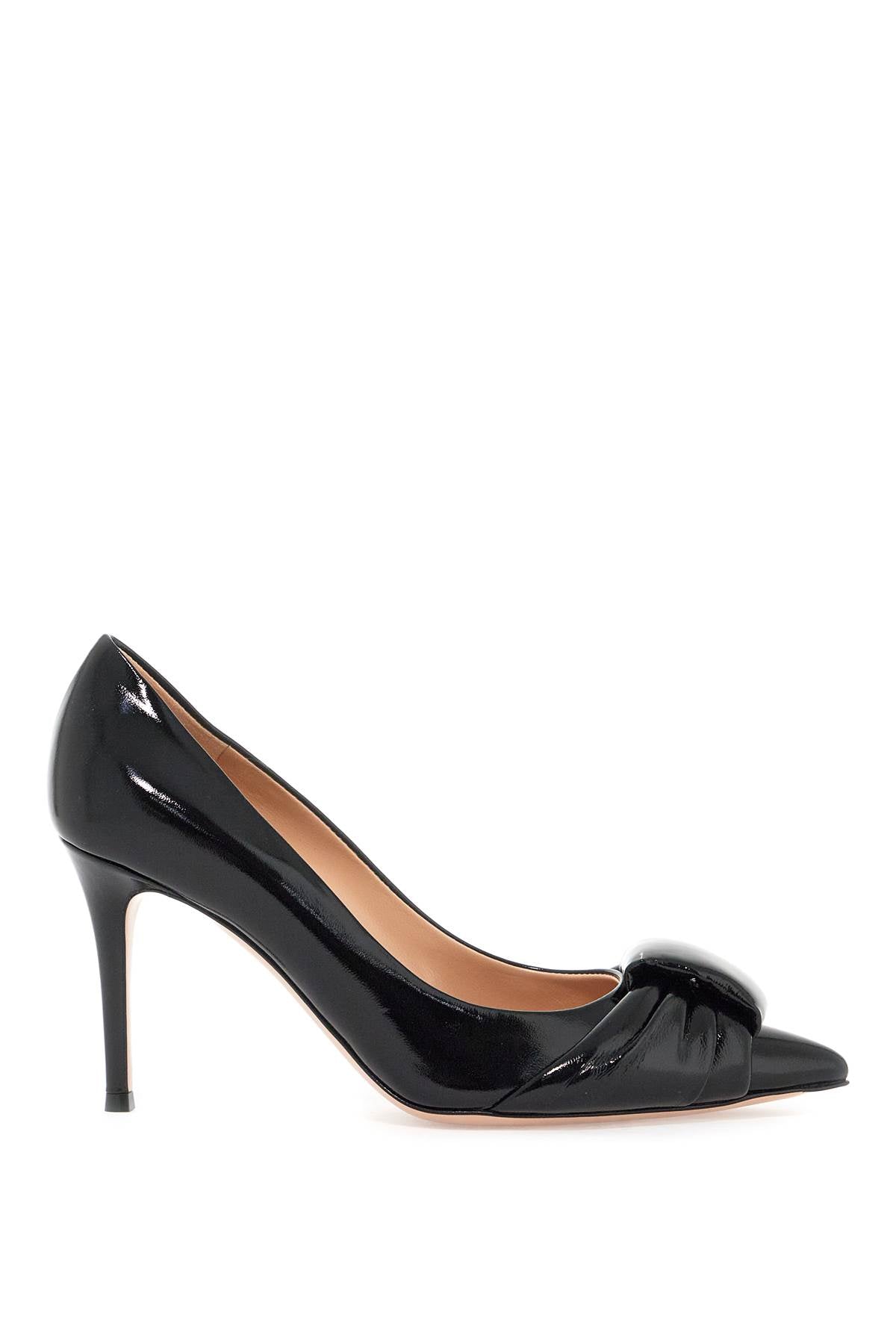 "patent leather décollet G22317 85RIC NUI BLACK