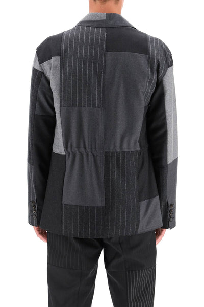 patchwork wool jacket G2PQ3T GES55 VARIANTE ABBINATA