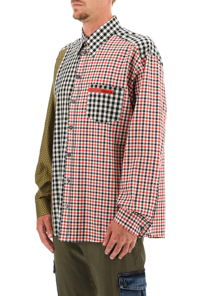 oversized gingham patchwork shirt G5IV1T GES24 VARIANTE ABBINATA