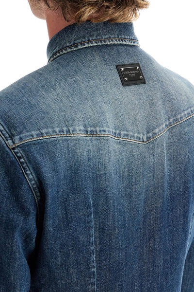 denim stretch shirt for men G5JC8D G8GW9 VARIANTE ABBINATA